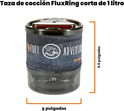 Vista 4 de Jetboil MiniMo - Sistema de cocina para estufa de camping y mochileros con control de calor ajustable