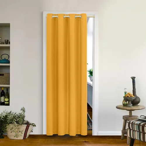 Vista 126 de MYSKY HOME Cortinas Aqua para Armario para Entrada Cortina Opaca para Puerta para Sala de Estar Cortina Oscurecedora de Habitación con Ojales