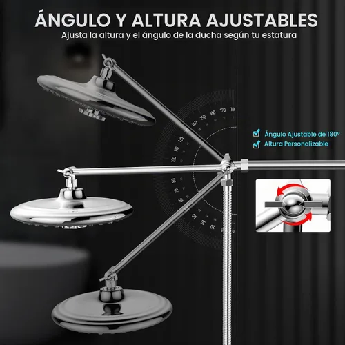 Vista 7 de FEELSO Combo de cabezal de ducha de 10 pulgadas con cabezal de ducha doble