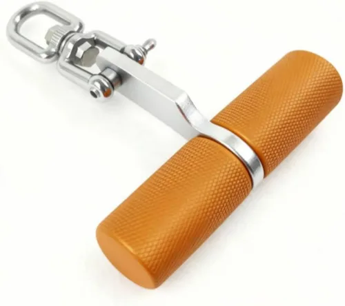 Vista 3 de LAT - Barra desplegable antideslizante, mango de entrenamiento de fuerza para gimnasio, accesorio de equipo de fitness para ejercicio, dorado