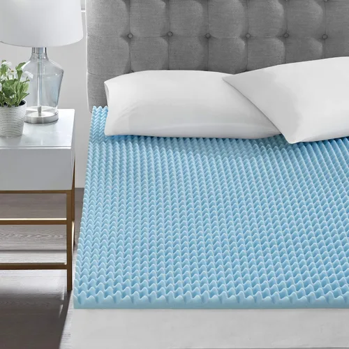 Vista 4 de Sleep Philosophy - Protector de colchón de espuma viscoelástica con gel, apto para todas las estaciones, lujoso e hipoalergénico