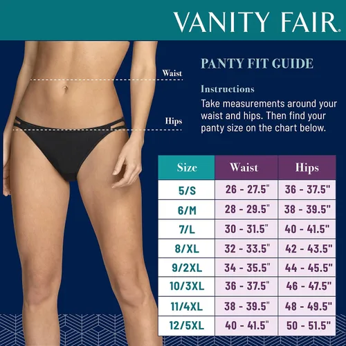 Vista 4 de Vanity Fair Ropa interior para mujer Perfectly Yours tradicional de algodón