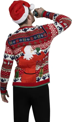 Vista 5 de Blizzard Bay - Suéter feo de Navidad para hombre, diseño de Santa
