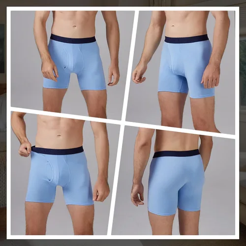 Vista 2 de BAMBOO COOL Calzoncillos tipo bóxer ultra suaves para hombre, paquete