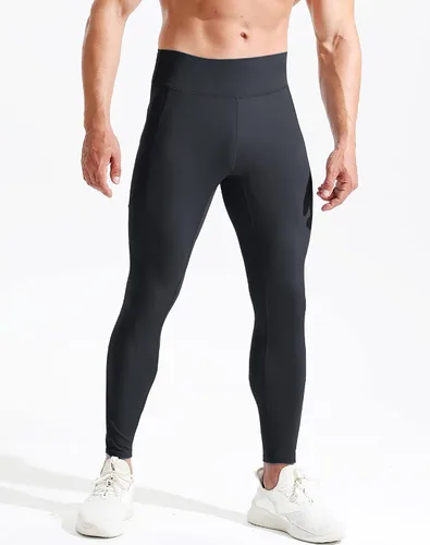 Vista 5 de NELEUS Pantalones de compresión de capa base para hombre, mallas de correr con bolsillo para teléfono