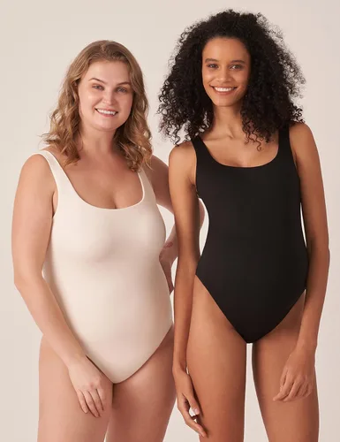 Vista 5 de POSHDIVAH Body de maternidad para mujer, cuello redondo, sin mangas, elástico, suave, para embarazo