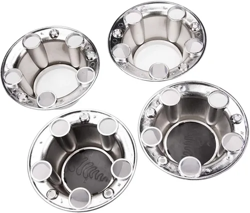 Vista 3 de G-PLUS Tapacubos de rueda cromados de repuesto para Ford F150 1980-1996 Truck Bronco Van 4x4 delantero 4WD (incluye 12 tornillos de montaje)