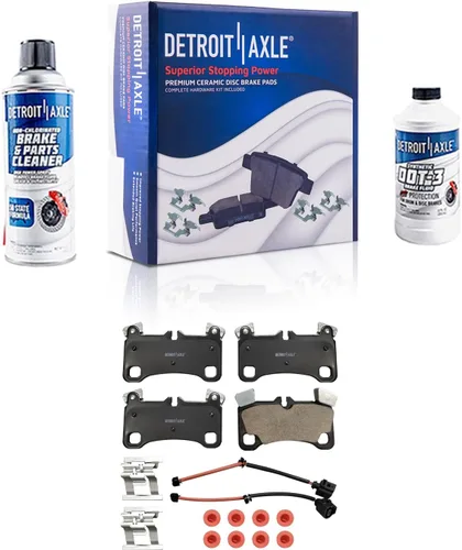 Vista 25 de Detroit Axle - Kit de freno delantero para Dodge Ram 1500 Durango Dakota Chrysler Aspen Dakota Driver Side Disco Freno Pinza de freno de cerámica