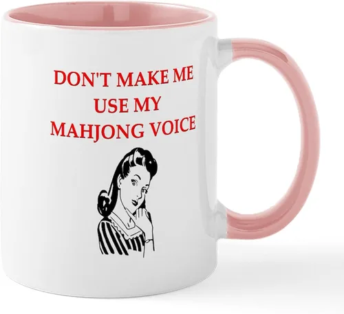Vista 38 de CafePress Dragon Lady Mah Jongg Taza de café de cerámica (11 oz)