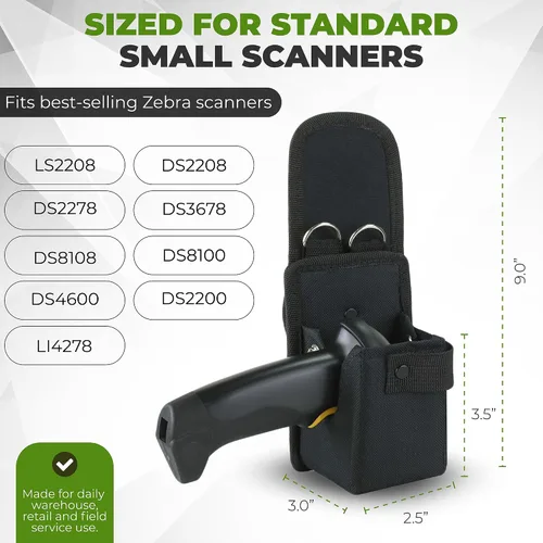 Vista 7 de Funda para escáner de mano, compatible con Zebra DS8200/DS8100