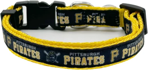 Vista 13 de Pets First MLB CAT Collar Atlanta Braves Satin Cat Collar de equipo de béisbol para perros y gatos. Un collar de gato brillante y colorido