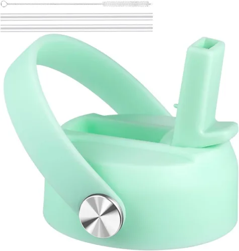 Vista 11 de FLORAPELL Tapa de popote para botellas de agua de boca ancha Hydro Flask, tapas superiores con popote compatible con Hydro Flask de 32 y 40 onzas