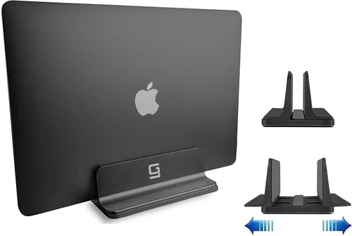Vista 9 de Soporte vertical para computadora de escritorio [ajustable] Base de aluminio resistente para todas las computadoras portátiles (hasta 20.3 pulgadas)