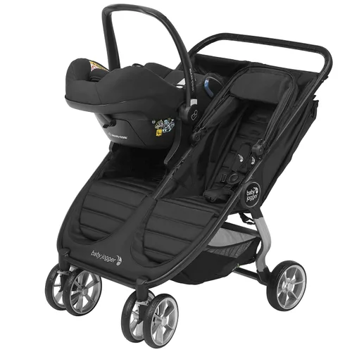 Vista 4 de Baby Jogger Maxi COSI, Be Safe, Adaptador de asiento de coche Cybex Compatible con cochecito doble City Mini 2, cochecito doble City Mini GT2