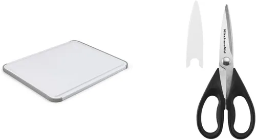 Vista 10 de KitchenAid Tabla de cortar clásica de plástico con abrelatas multifunción KitchenAid