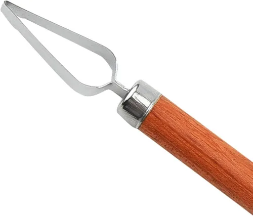 Vista 3 de Herramienta de escultura de cerámica, accesorios para adornar alimentos, multifunción, madera, simple, uso simple, cuchillo de tallar, herramienta