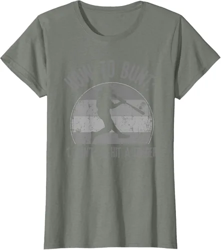 Vista 16 de Cómo Bunt Don't Hit A Dinger - Camiseta divertida de béisbol y sóftbol, Negro, S