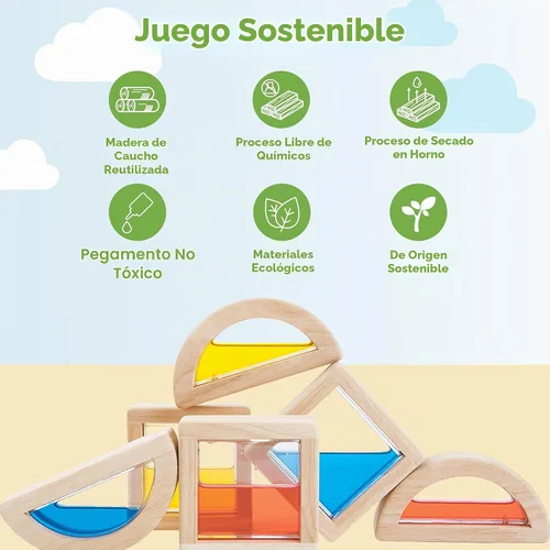 Vista 3 de Plan Toy Water Blocks Multicolor