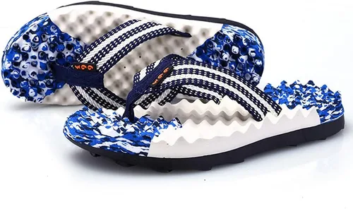 Vista 2 de Masajeador de pies plantares de acupresión, pantuflas de reflexología, sandalias para hombres y mujeres, ayuda para fascitis plantar dolor de talón