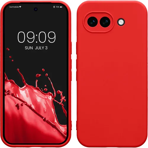 Vista 41 de kwmobile Funda compatible con Google Pixel 9 - Funda protectora delgada de TPU para teléfono - Acabado mate suave - Piedra antigua