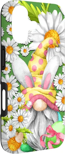 Vista 3 de Funny Easter Gnome Graphic for Women Teachers and Daisy Mom Case for iPhone 17