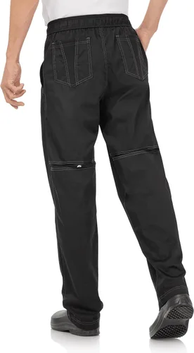 Vista 2 de Chef Works - Pantalones holgados con ventilación.