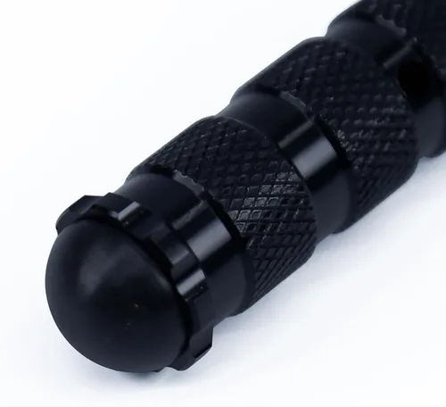 Vista 5 de PROCNC Pedales universales antideslizantes de 8 mm para motocicleta con pernos de instalación para Aprilla Honda Kawasaki Ducati Suzuki Yamaha Negro