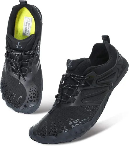 Vista 3 de JIASUQI Sandalias deportivas de secado rápido para playa piscina para caminar natación zapatos de agua para mujeres y hombres color negro 65
