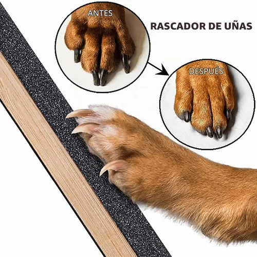 Vista 3 de Tabla para rascar uñas de perro, lima de doble cara para patas de perros, almohadilla de arena de dos caras, 15.7 x 8.8 pulgadas, divertido cuidado