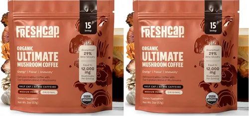 Vista 10 de Freshcap - Café de hongos premium, café instantáneo orgánico, 45 porciones