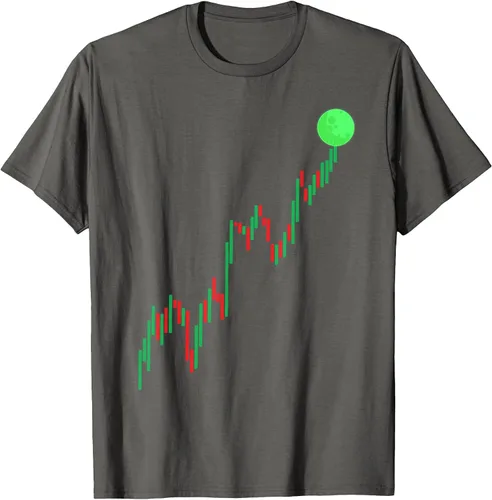 Vista 4 de Cute Stock Trading Design for Men Women Stock Market Trader T-Shirt Asphalt Grey