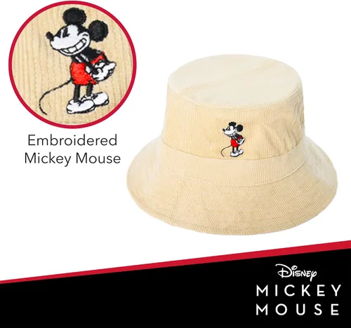 Vista 3 de Disney Mickey Mouse Bucket Hat, Packable Travel Hat