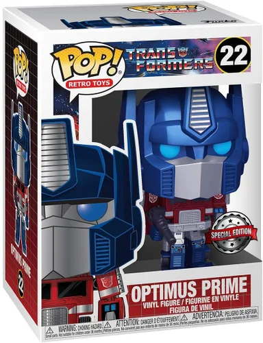Vista 2 de Funko Pop! Retro Toys: Transformers - Metálico Optimus Prime Exclusivo de Amazon