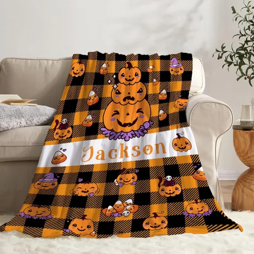 Vista 32 de Cute Ghosts - Manta de bebé personalizada para recién nacido, regalos para Halloween y Navidad, 40 x 30 pulgadas