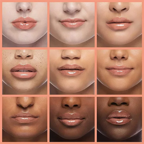 Vista 3 de GECOMO Aceite de brillo de labios hidratante, brillo de labios transparente con tinte Toot, nutritivo, duradero, reparador, aclarante de líneas