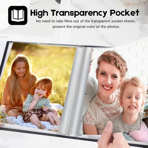Vista 5 de Paquete de 2 álbumes de fotos de 6 x 8 con capacidad para 64 imágenes, carpeta de arte para fotos de 6 x 8, álbumes de fotos para fotos de 6 x 8