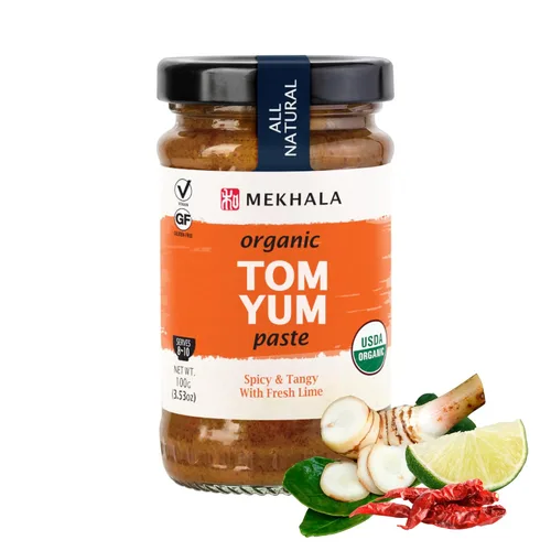 Vista 15 de Mekhala Pasta de curry verde tailandés sin gluten orgánica 3.53 onzas