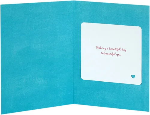 Vista 2 de Tarjeta de cumpleaños Hallmark Signature para mamá (Flores)