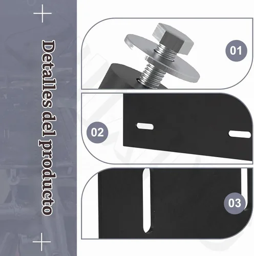 Vista 7 de Kit de placa de montaje - para motor HD Harb o Freight Predator 212cc 6.5hp