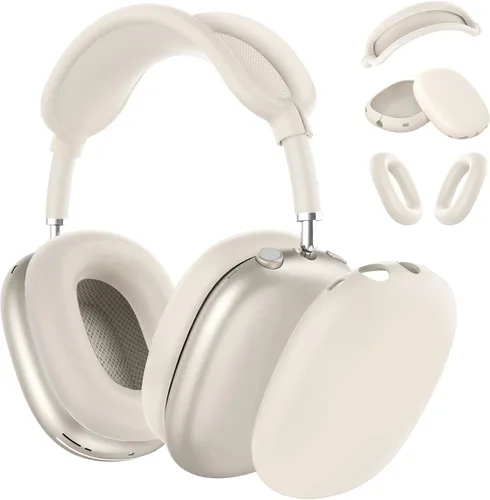 Vista 13 de Funda rígida para AirPods Max con modo de sueño, funda de transporte para auriculares con almohadillas de silicona para AirPods
