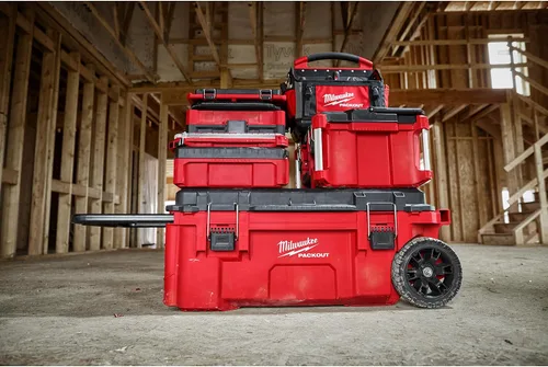Vista 7 de Milwaukee Electric Tool 48-22-8425 Pack Out, Caja de Herramientas Grande, Rojo