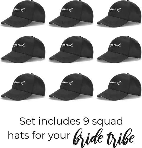 Vista 3 de Pop Fizz Designs Gorra de béisbol (Cuadrado Negro)