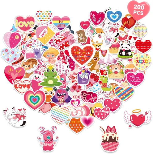 Vista 15 de MARFOREVER 200 piezas de calcomanías de conciencia del cáncer de mama, calcomanías de cinta rosa para mujeres y niñas, calcomanías de vinilo