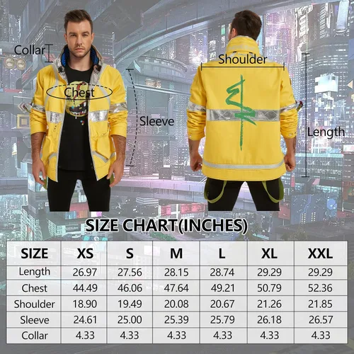 Vista 2 de Mifidy Chaqueta de cosplay para hombre, disfraz de cosplay