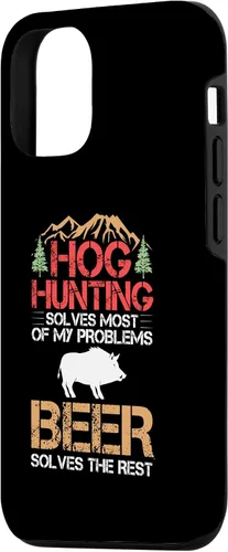 Vista 2 de Funda para iPhone 14 Hog Hunting Dog Gun Call Hunter Pigs Wild Javelina