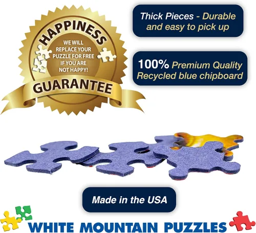 Vista 6 de White Mountain Rompecabezas de 1000 piezas para adultos, divertido