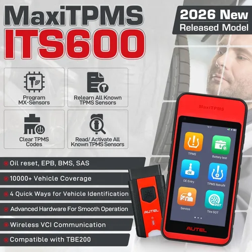 Vista 2 de Autel MaxiTPMS ITS600 (E) Herramienta de programación TPMS, 2026 Funciones completas de TPMS como ITS600 Pro Up de TS508WF/ MK808S-TS/ TS900