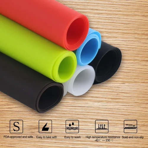 Vista 2 de wellhouse - Estera para hornear impermeable de silicona suave, mantel individual anti-adherente, de aislamiento térmico, para bebé, niños pequeños