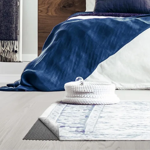 Vista 6 de Veken Almohadilla Antideslizante para Alfombra de 4 x 6 pies para pisos de madera dura, almohadillas antideslizantes para alfombras de área, Gris