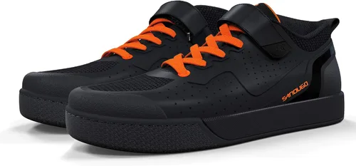 Vista 9 de Tenis de ciclismo MTB SPD para hombre, adecuados para ciclismo de montaña, DH Enduro, compatible con todos los pedales de 2 pernos, color negro